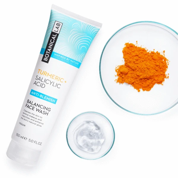 BOTANICAL LAB TURMERIC + SALICYLIC ACID BALANCING FACE WASH 150ML
